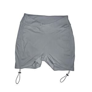 Womans Halara high wasted crossover side drawstring athletic shorts sz large